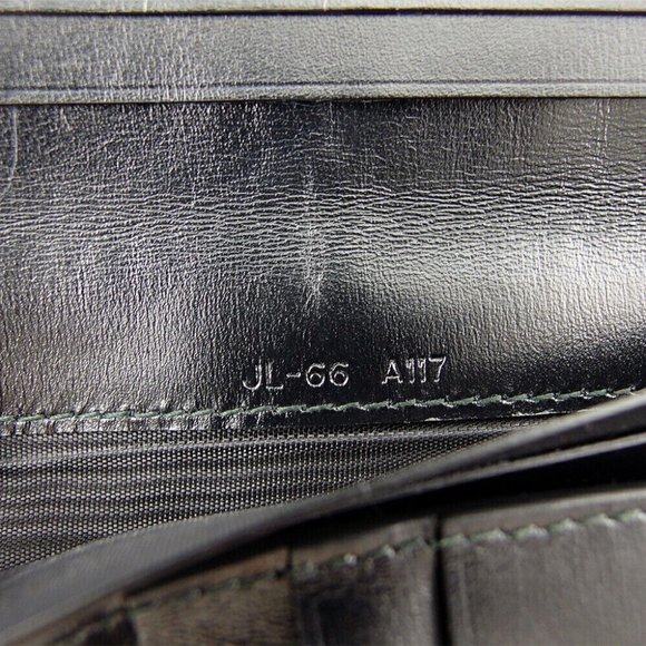 SALVATORE FERRAGAMO Long billing Ganchini Pattern Leather Authentic USED - Picture 7 of 11